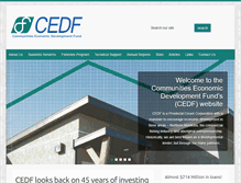 Tablet Screenshot of cedf.mb.ca